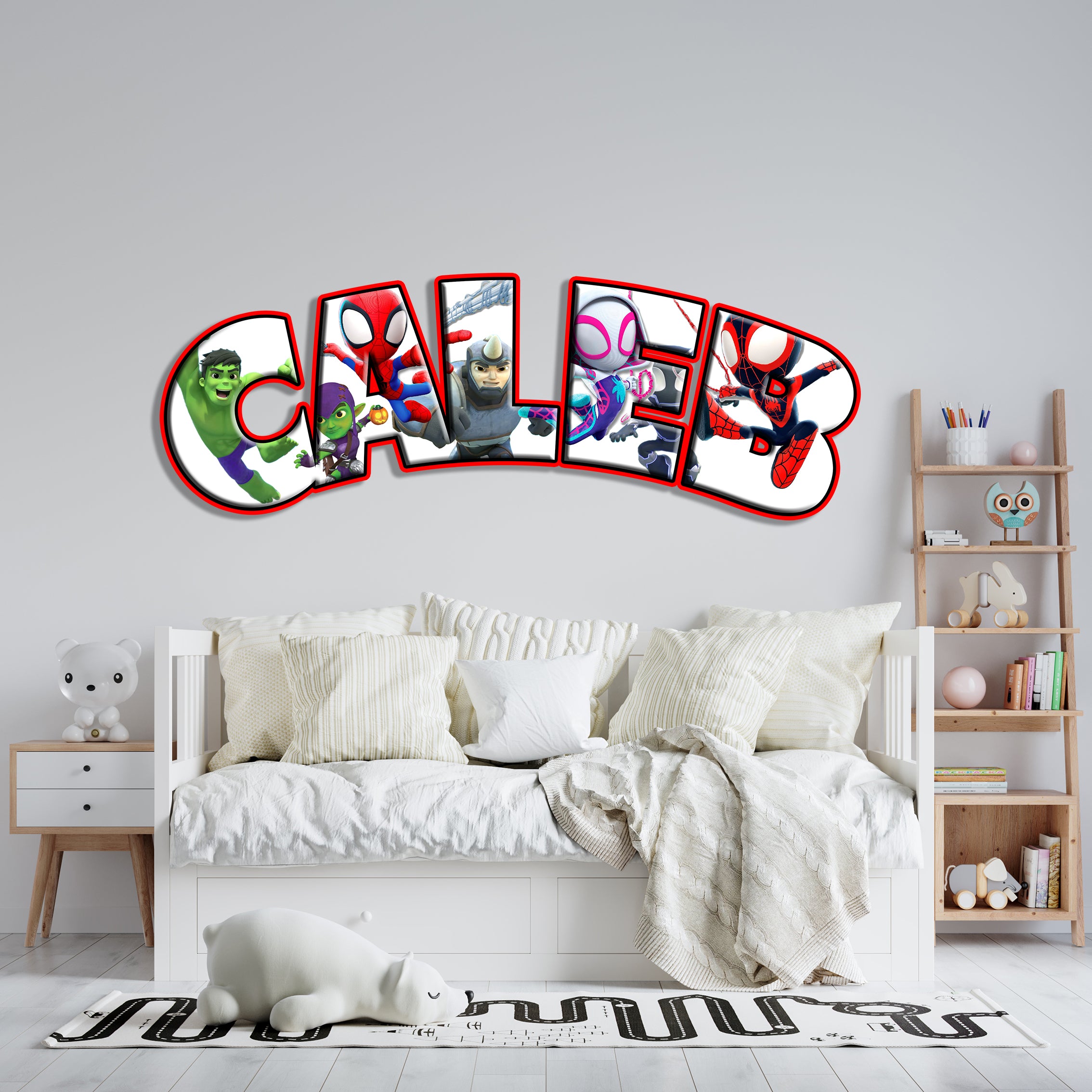 Spidey and His Amazing Friends Personalized Custom Name Wall